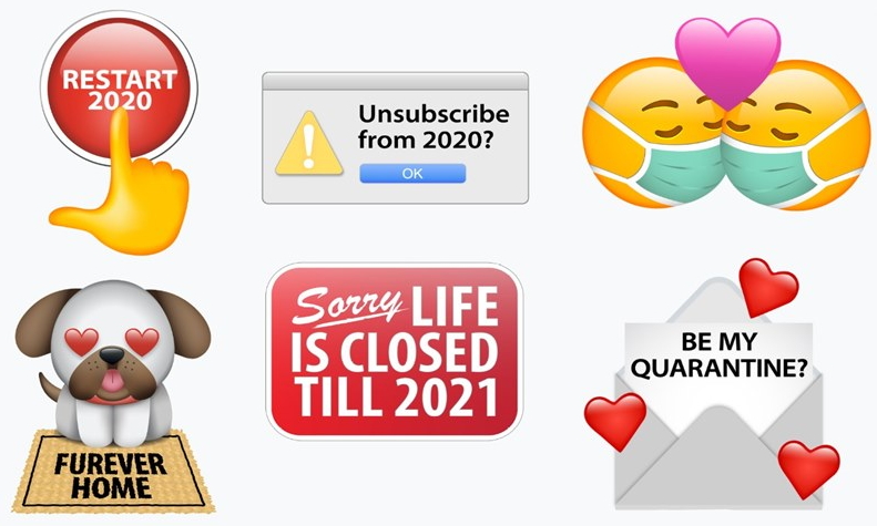 Use emojis in correspondence during lockdown!