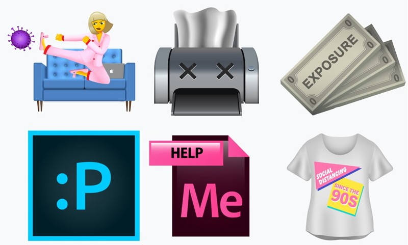 Designers have come up with “quarantine” emojis