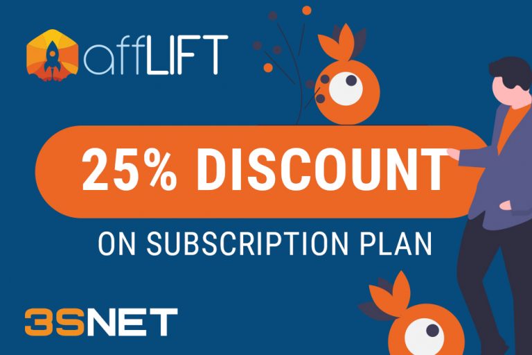 Look for a promo code for a discount in affilift on 3SNET!