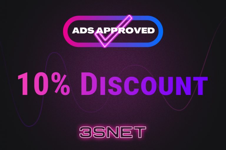 Look for a promo code for a discount in approved on 3SNET!