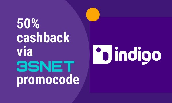 Промокод на скидку в Indigo ищите на 3SNET! Promo code Indigo