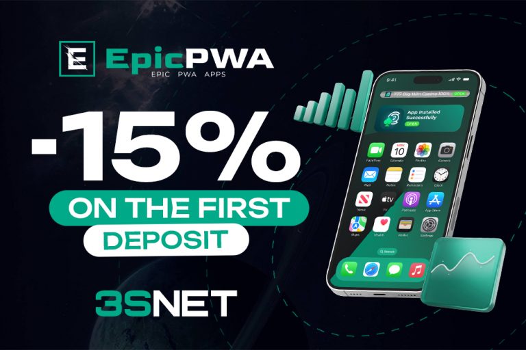 Use the EpicPWA promo code and get a 15% discount on your deposit amount!